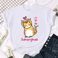 "Saranghae" Cat T-Shirt