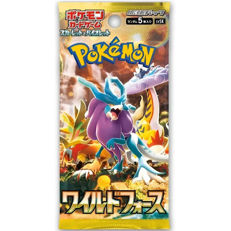 Pokémon TCG: Scarlet & Violet sv5K Wild Force Japanese Booster Pack CLOUDANIMESTUDIO