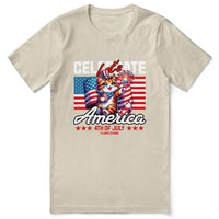 Celebrate 4th July Cat T-Shirt CLOUDANIMESTUDIO