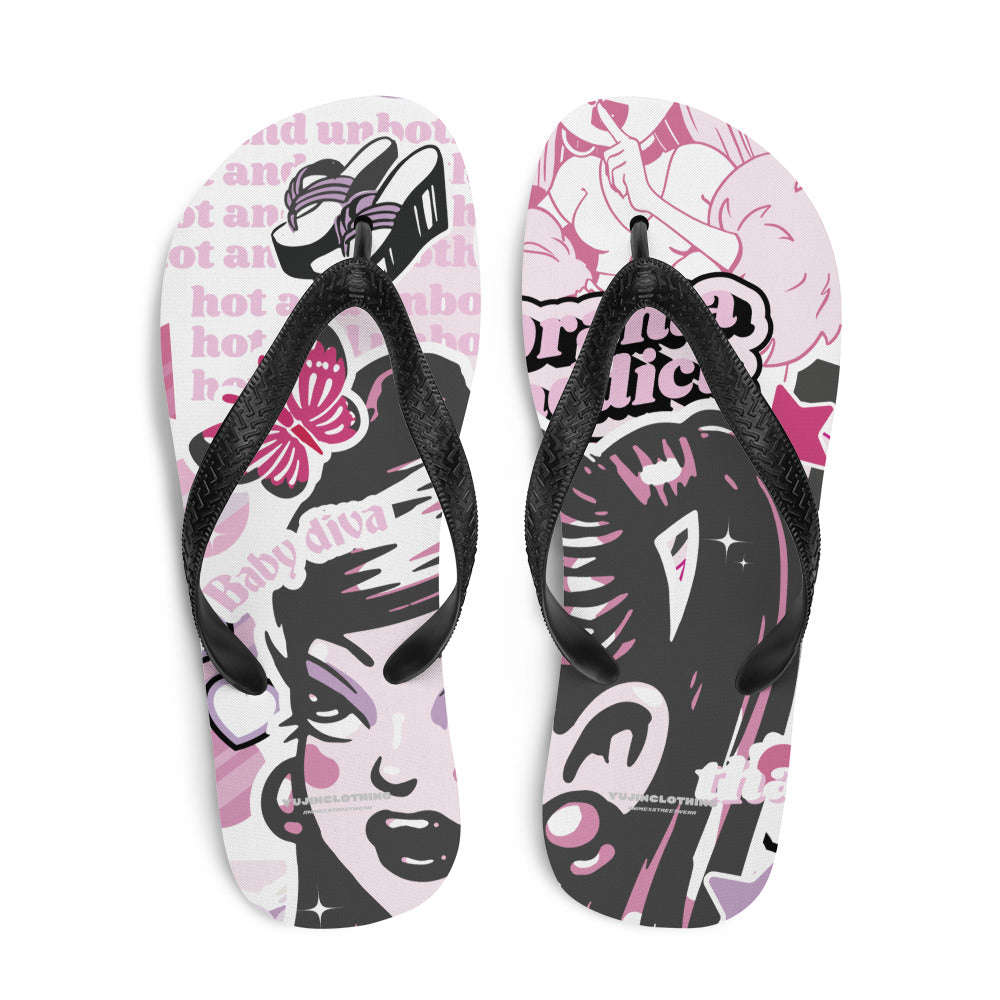 Drama Addict Flip-Flops CLOUDANIMESTUDIO