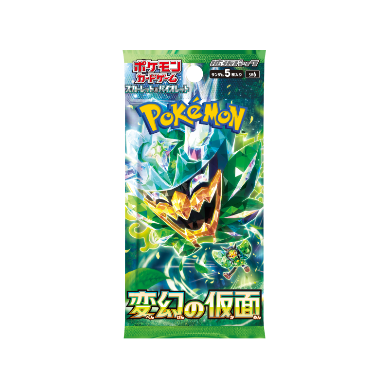 Pokémon TCG Japanese Scarlet & Violet Transformation Mask (sv6) – 1 Booster Pack