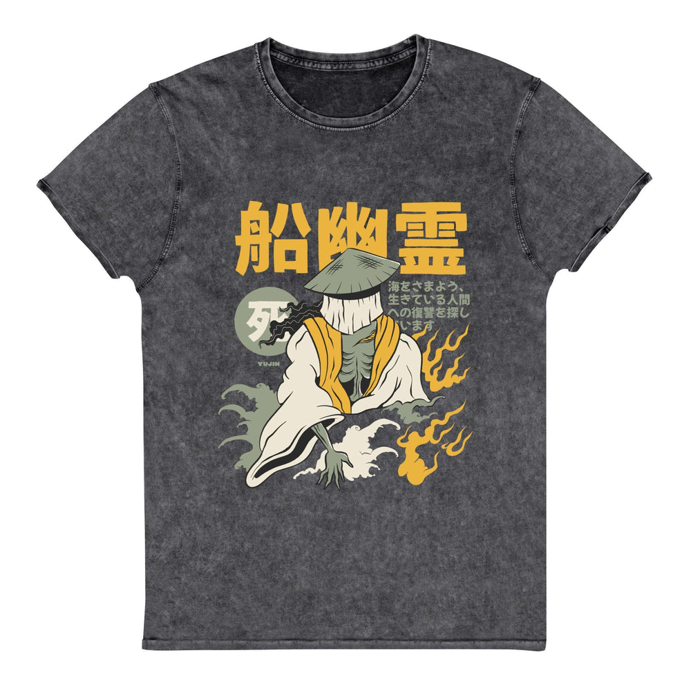 Yūrei Ghost Denim T-Shirt CLOUDANIMESTUDIO
