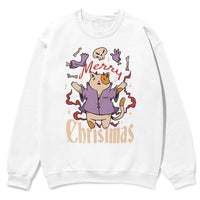 Cat Merry Christmas Sweatshirt