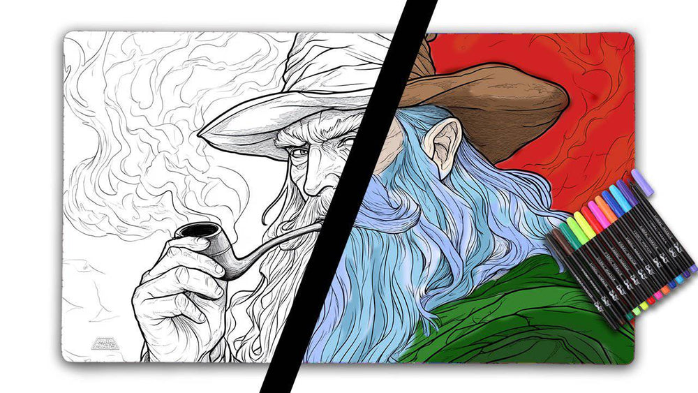 Wizard | Color Your Own Playmat Set CLOUDANIMESTUDIO