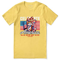 Celebrate 4th July Cat T-Shirt CLOUDANIMESTUDIO